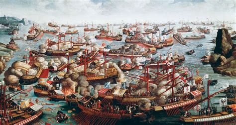 La Batalla de Lepanto; victoria naval decisiva contra el Imperio Otomano que marcó un punto de inflexión en la historia del Mediterráneo